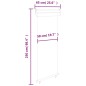 vidaXL Balkon-Seitenmarkise 65x250 cm Schwarz vidaXL Balkon-Seitenmarkise 65x250 cm Schwarz