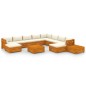 vidaXL 12-tlg. Garten-Lounge-Set mit Kissen Massivholz Akazie vidaXL 12-tlg. Garten-Lounge-Set mit Kissen Massivholz Akazie