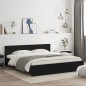vidaXL Bettgestell mit Kopfteil Schwarz 200x200 cm vidaXL Bettgestell mit Kopfteil Schwarz 200x200 cm