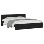 vidaXL Bettgestell mit Kopfteil Schwarz 200x200 cm vidaXL Bettgestell mit Kopfteil Schwarz 200x200 cm