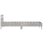 vidaXL Bettgestell mit Kopfteil und LED-Leuchten Betongrau 100x200 cm vidaXL Bettgestell mit Kopfteil und LED-Leuchten Betongrau 100x200 cm