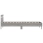 vidaXL Bettgestell mit Kopfteil und LED-Leuchten Grau Sonoma 100x200cm vidaXL Bettgestell mit Kopfteil und LED-Leuchten Grau Sonoma 100x200cm