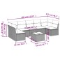 vidaXL 8-tlg. Garten-Sofagarnitur mit Kissen Schwarz Poly Rattan vidaXL 8-tlg. Garten-Sofagarnitur mit Kissen Schwarz Poly Rattan