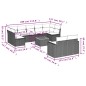 vidaXL 10-tlg. Garten-Sofagarnitur mit Kissen Grau Poly Rattan vidaXL 10-tlg. Garten-Sofagarnitur mit Kissen Grau Poly Rattan