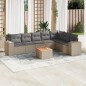 vidaXL 8-tlg. Garten-Sofagarnitur mit Kissen Beige Poly Rattan vidaXL 8-tlg. Garten-Sofagarnitur mit Kissen Beige Poly Rattan