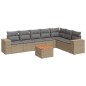 vidaXL 8-tlg. Garten-Sofagarnitur mit Kissen Beige Poly Rattan vidaXL 8-tlg. Garten-Sofagarnitur mit Kissen Beige Poly Rattan