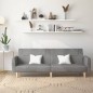 vidaXL Schlafsofa 2-Sitzer Hellgrau Stoff vidaXL Schlafsofa 2-Sitzer Hellgrau Stoff