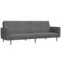 vidaXL Schlafsofa 2-Sitzer Hellgrau Stoff vidaXL Schlafsofa 2-Sitzer Hellgrau Stoff