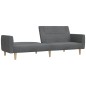 vidaXL Schlafsofa 2-Sitzer Hellgrau Stoff vidaXL Schlafsofa 2-Sitzer Hellgrau Stoff