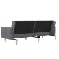 vidaXL Schlafsofa 2-Sitzer Hellgrau Stoff vidaXL Schlafsofa 2-Sitzer Hellgrau Stoff