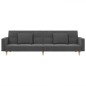 vidaXL Schlafsofa 2-Sitzer mit 2 Kissen Hellgrau Stoff vidaXL Schlafsofa 2-Sitzer mit 2 Kissen Hellgrau Stoff