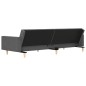 vidaXL Schlafsofa 2-Sitzer mit 2 Kissen Hellgrau Stoff vidaXL Schlafsofa 2-Sitzer mit 2 Kissen Hellgrau Stoff
