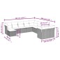 vidaXL 11-tlg. Garten-Sofagarnitur mit Kissen Beige Poly Rattan vidaXL 11-tlg. Garten-Sofagarnitur mit Kissen Beige Poly Rattan