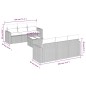 vidaXL 7-tlg. Garten-Sofagarnitur mit Kissen Schwarz Poly Rattan vidaXL 7-tlg. Garten-Sofagarnitur mit Kissen Schwarz Poly Rattan