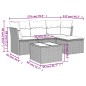 vidaXL 5-tlg. Garten-Sofagarnitur mit Kissen Schwarz Poly Rattan vidaXL 5-tlg. Garten-Sofagarnitur mit Kissen Schwarz Poly Rattan