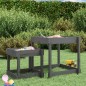 vidaXL Sand-Spieltische 2 Stk. Grau Massivholz Kiefer vidaXL Sand-Spieltische 2 Stk. Grau Massivholz Kiefer