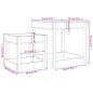 vidaXL Sand-Spieltische 2 Stk. Grau Massivholz Kiefer vidaXL Sand-Spieltische 2 Stk. Grau Massivholz Kiefer