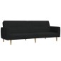 vidaXL Schlafsofa 2-Sitzer Schwarz Stoff vidaXL Schlafsofa 2-Sitzer Schwarz Stoff