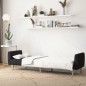 vidaXL Schlafsofa 2-Sitzer Schwarz Stoff vidaXL Schlafsofa 2-Sitzer Schwarz Stoff