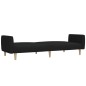 vidaXL Schlafsofa 2-Sitzer Schwarz Stoff vidaXL Schlafsofa 2-Sitzer Schwarz Stoff