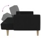 vidaXL Schlafsofa 2-Sitzer Schwarz Stoff vidaXL Schlafsofa 2-Sitzer Schwarz Stoff