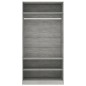 vidaXL Kleiderschrank Betongrau 100x50x200 cm Holzwerkstoff vidaXL Kleiderschrank Betongrau 100x50x200 cm Holzwerkstoff