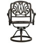 vidaXL Drehbare Gartenstühle 2 Stk. Aluminiumguss Bronzen vidaXL Drehbare Gartenstühle 2 Stk. Aluminiumguss Bronzen