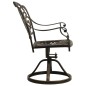 vidaXL Drehbare Gartenstühle 2 Stk. Aluminiumguss Bronzen vidaXL Drehbare Gartenstühle 2 Stk. Aluminiumguss Bronzen