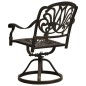 vidaXL Drehbare Gartenstühle 2 Stk. Aluminiumguss Bronzen vidaXL Drehbare Gartenstühle 2 Stk. Aluminiumguss Bronzen