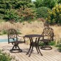 vidaXL 3-tlg. Bistro-Set Aluminiumguss Bronzen vidaXL 3-tlg. Bistro-Set Aluminiumguss Bronzen
