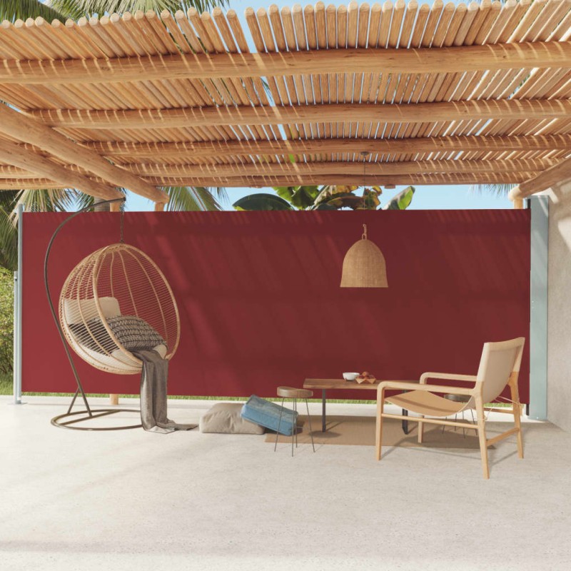 vidaXL Seitenmarkise Ausziehbar 200x600 cm Rot vidaXL Seitenmarkise Ausziehbar 200x600 cm Rot