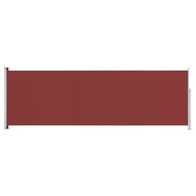 vidaXL Seitenmarkise Ausziehbar 200x600 cm Rot