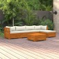 vidaXL 6-tlg. Garten-Lounge-Set mit Kissen Massivholz Akazie vidaXL 6-tlg. Garten-Lounge-Set mit Kissen Massivholz Akazie
