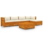 vidaXL 6-tlg. Garten-Lounge-Set mit Kissen Massivholz Akazie vidaXL 6-tlg. Garten-Lounge-Set mit Kissen Massivholz Akazie