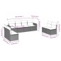 vidaXL 8-tlg. Garten-Sofagarnitur mit Kissen Schwarz Poly Rattan vidaXL 8-tlg. Garten-Sofagarnitur mit Kissen Schwarz Poly Rattan