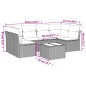 vidaXL 7-tlg. Garten-Sofagarnitur mit Kissen Schwarz Poly Rattan vidaXL 7-tlg. Garten-Sofagarnitur mit Kissen Schwarz Poly Rattan