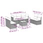 vidaXL 8-tlg. Garten-Sofagarnitur mit Kissen Beige Poly Rattan vidaXL 8-tlg. Garten-Sofagarnitur mit Kissen Beige Poly Rattan