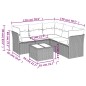 vidaXL 6-tlg. Garten-Sofagarnitur mit Kissen Grau Poly Rattan vidaXL 6-tlg. Garten-Sofagarnitur mit Kissen Grau Poly Rattan