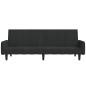 vidaXL Schlafsofa 2-Sitzer Schwarz Samt vidaXL Schlafsofa 2-Sitzer Schwarz Samt