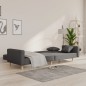 vidaXL Schlafsofa 2-Sitzer mit 2 Kissen Dunkelgrau Stoff vidaXL Schlafsofa 2-Sitzer mit 2 Kissen Dunkelgrau Stoff