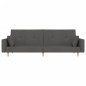 vidaXL Schlafsofa 2-Sitzer mit 2 Kissen Dunkelgrau Stoff vidaXL Schlafsofa 2-Sitzer mit 2 Kissen Dunkelgrau Stoff