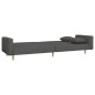 vidaXL Schlafsofa 2-Sitzer mit 2 Kissen Dunkelgrau Stoff vidaXL Schlafsofa 2-Sitzer mit 2 Kissen Dunkelgrau Stoff