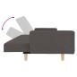 vidaXL Schlafsofa 2-Sitzer mit 2 Kissen Dunkelgrau Stoff vidaXL Schlafsofa 2-Sitzer mit 2 Kissen Dunkelgrau Stoff