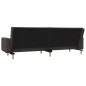 vidaXL Schlafsofa 2-Sitzer mit 2 Kissen Dunkelgrau Stoff vidaXL Schlafsofa 2-Sitzer mit 2 Kissen Dunkelgrau Stoff