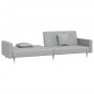 vidaXL Schlafsofa 2-Sitzer mit 2 Kissen Hellgrau Stoff vidaXL Schlafsofa 2-Sitzer mit 2 Kissen Hellgrau Stoff