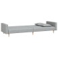 vidaXL Schlafsofa 2-Sitzer mit 2 Kissen Hellgrau Stoff vidaXL Schlafsofa 2-Sitzer mit 2 Kissen Hellgrau Stoff