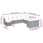 vidaXL 11-tlg. Garten-Sofagarnitur mit Kissen Schwarz Poly Rattan vidaXL 11-tlg. Garten-Sofagarnitur mit Kissen Schwarz Poly Rattan