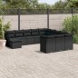 vidaXL 12-tlg. Garten-Sofagarnitur mit Kissen Schwarz Poly Rattan vidaXL 12-tlg. Garten-Sofagarnitur mit Kissen Schwarz Poly Rattan