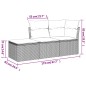 vidaXL 3-tlg. Garten-Sofagarnitur mit Kissen Schwarz Poly Rattan vidaXL 3-tlg. Garten-Sofagarnitur mit Kissen Schwarz Poly Rattan