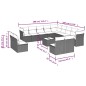 vidaXL 14-tlg. Garten-Sofagarnitur mit Kissen Grau Poly Rattan vidaXL 14-tlg. Garten-Sofagarnitur mit Kissen Grau Poly Rattan